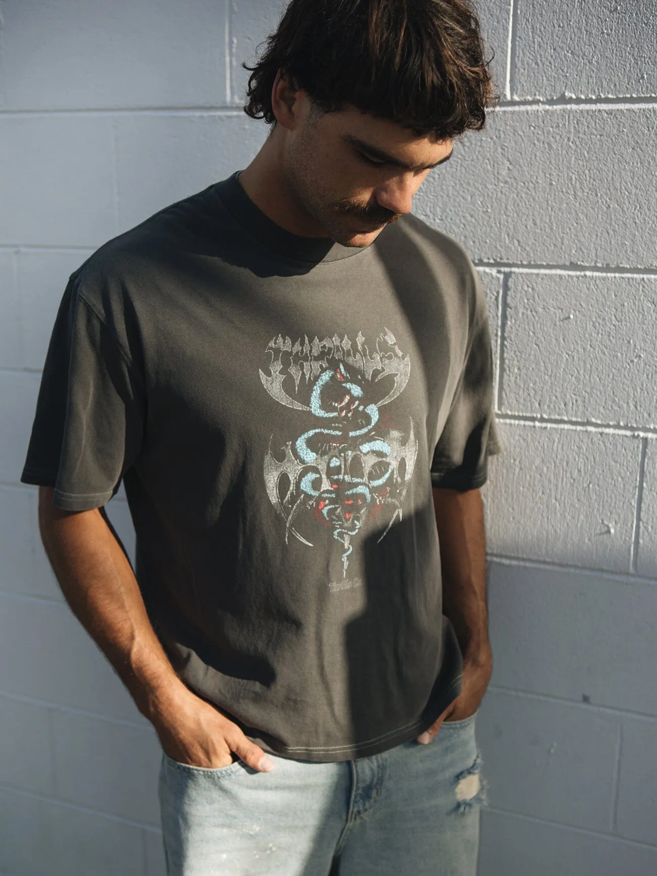 Bitter End Box Fit Cropped Tee - Merch Black sold by Thrills product image thumbnail 2