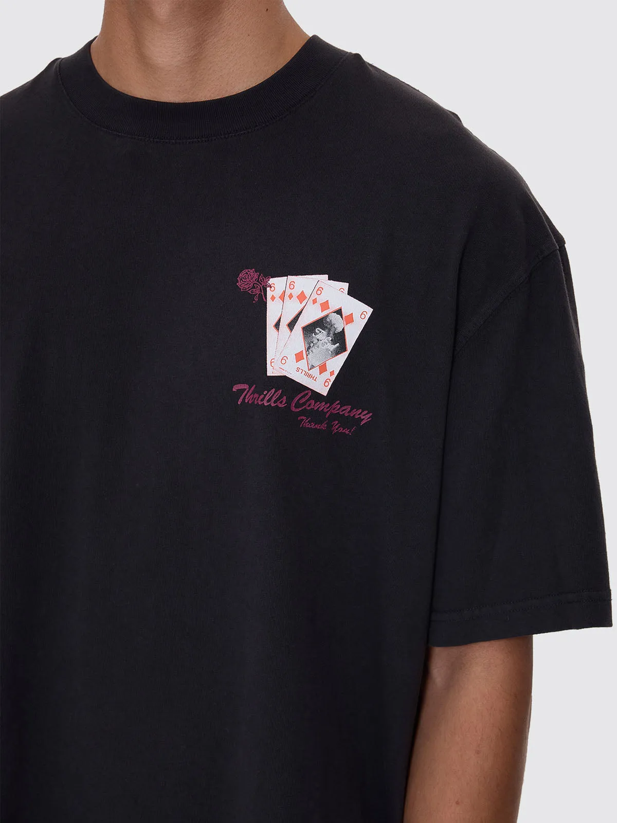 Appreciation Box Fit Cropped Tee - Washed Black sold by Thrills product image thumbnail 3