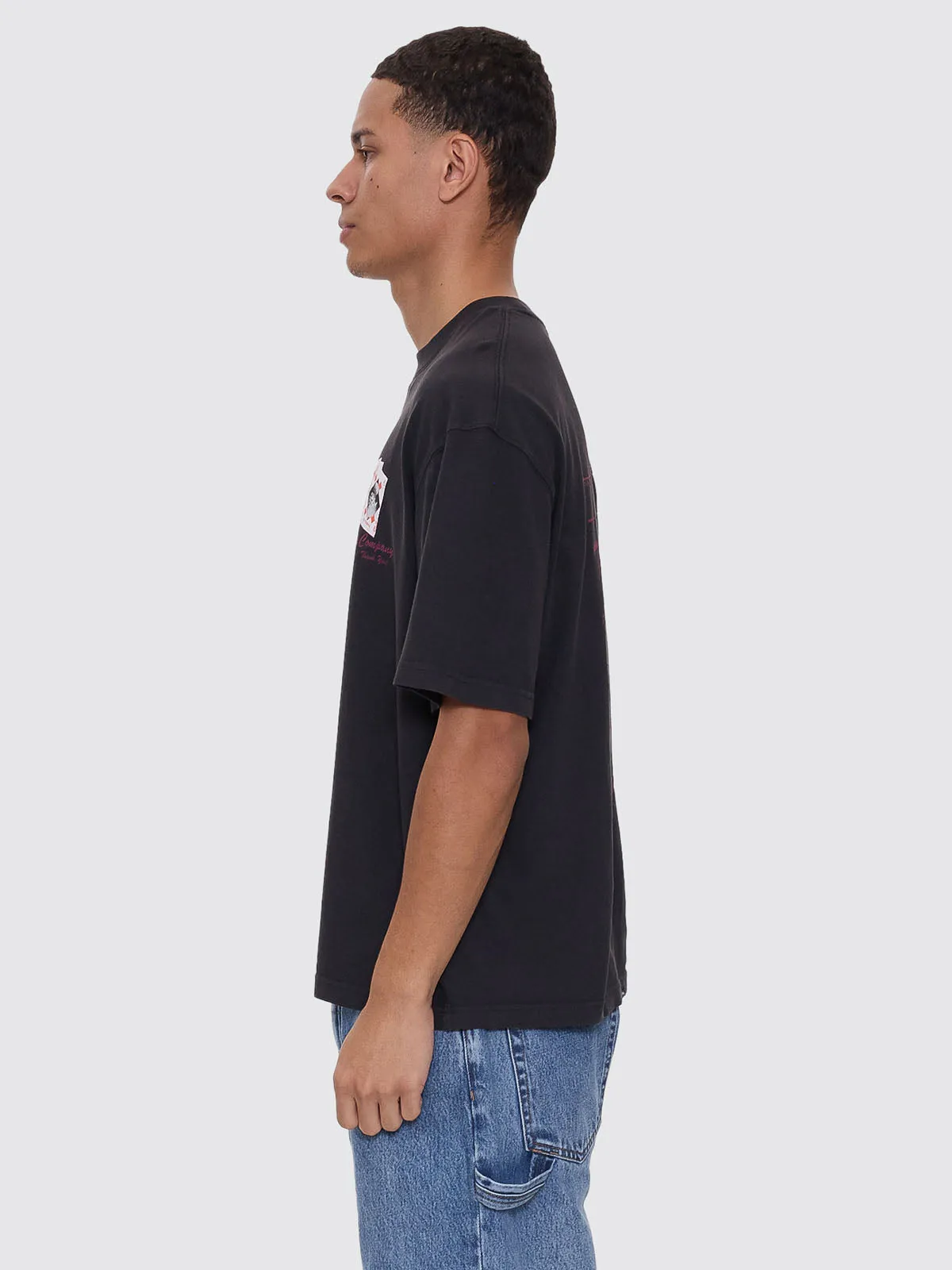 Appreciation Box Fit Cropped Tee - Washed Black sold by Thrills product image thumbnail 5