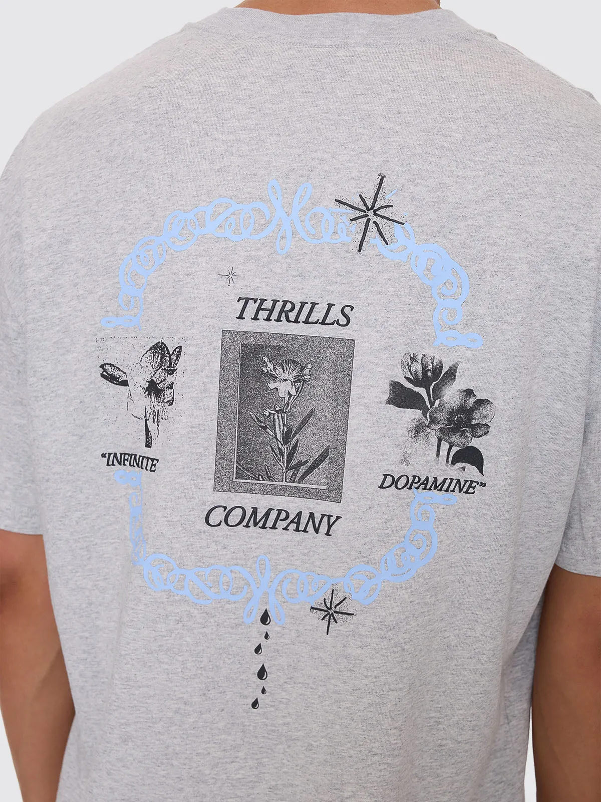 Infinite Dopamine Box Fit Oversize Tee - Snow Marle sold by Thrills product image thumbnail 2