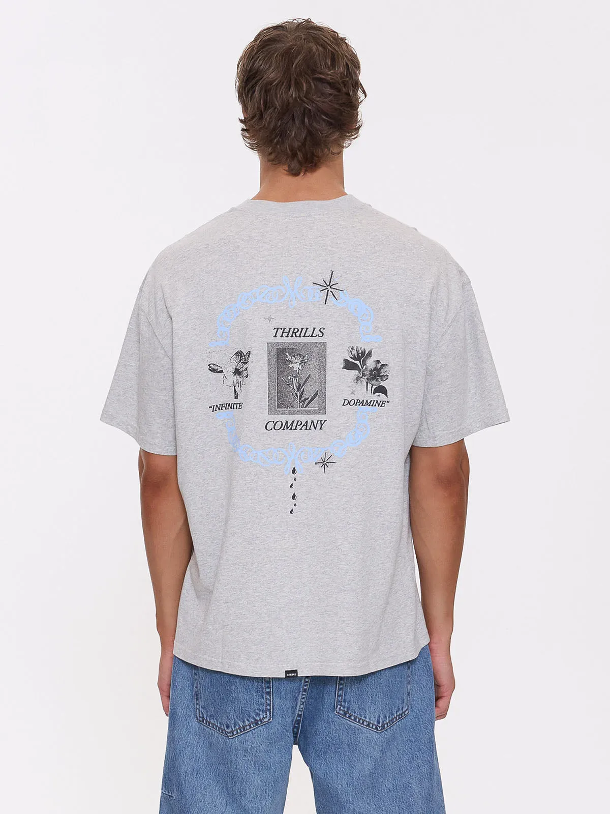 Infinite Dopamine Box Fit Oversize Tee - Snow Marle sold by Thrills product image thumbnail 5