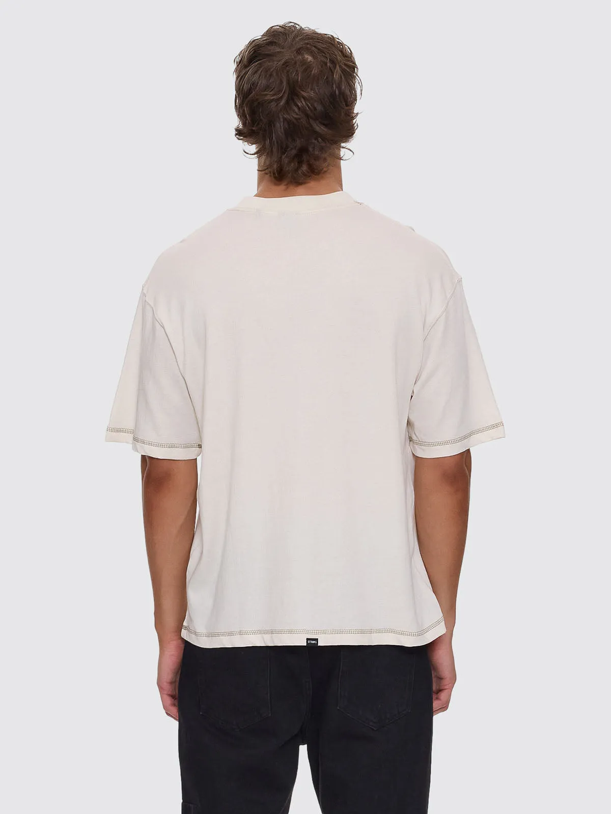 Lost In Paradise Embro Box Crop Tee - Unbleached sold by Thrills product image thumbnail 5