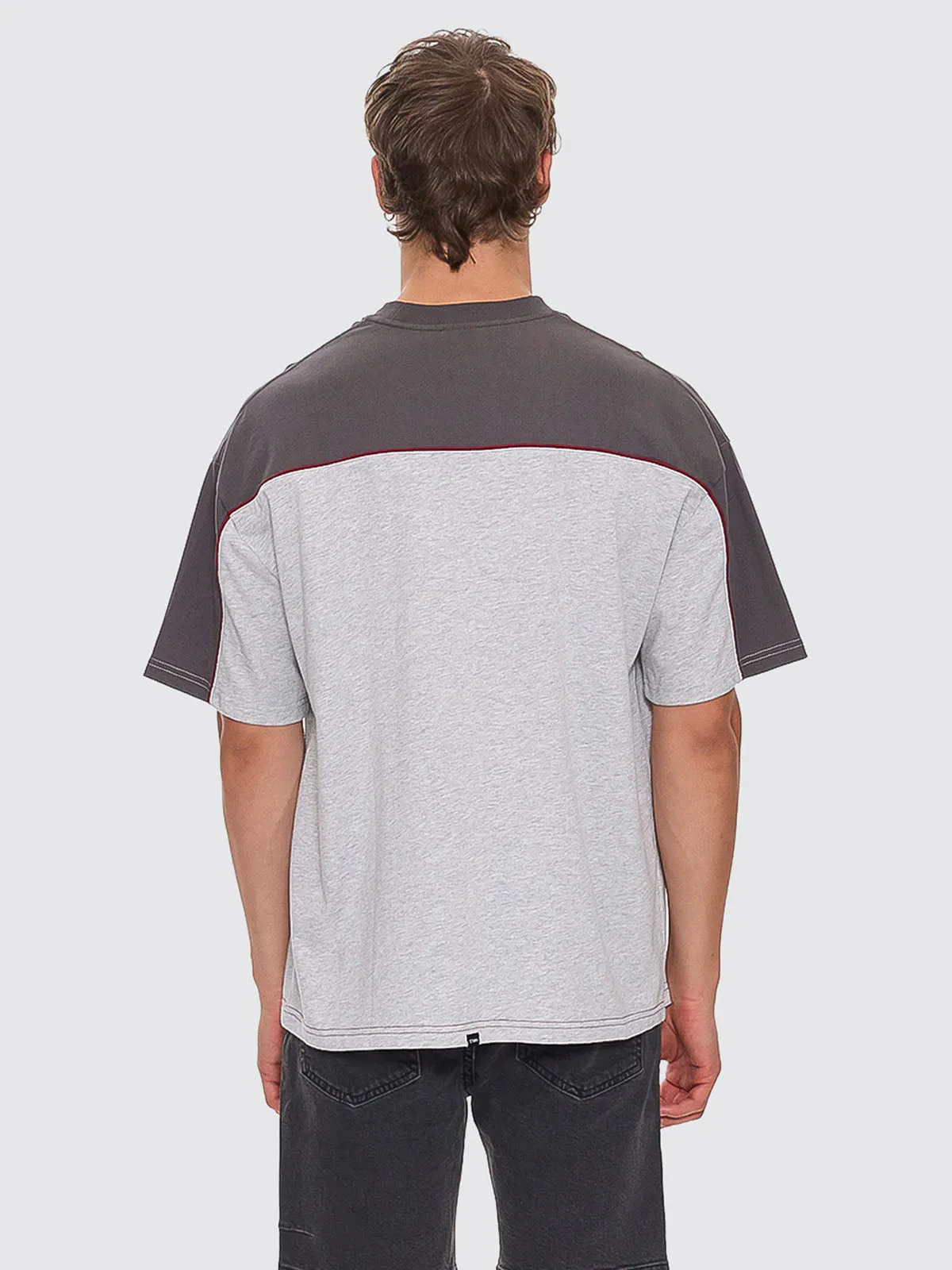 Shadowless Box Fit Oversize Tee - Snow Marle sold by Thrills product image thumbnail 4