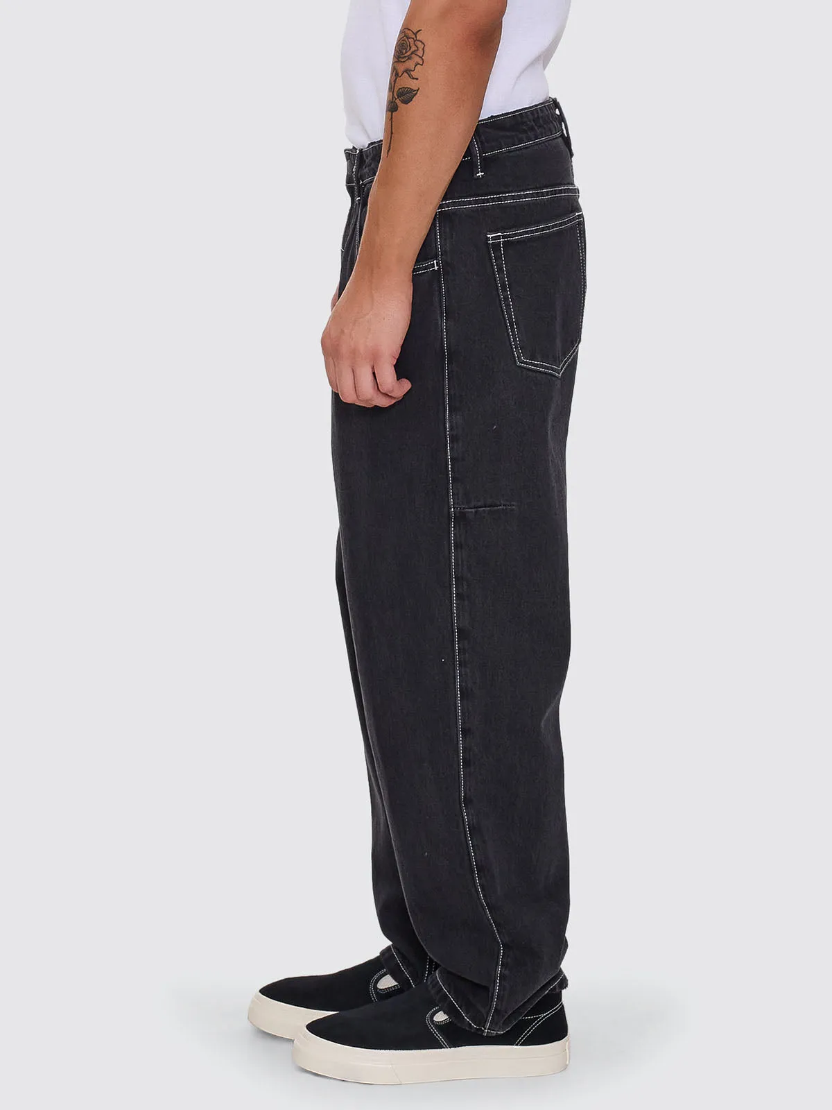 Victory League Big Slacker Denim Jean - Aged Black sold by Thrills product image thumbnail 4