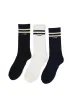 Minimal Thrills 3 Pack Sock - Oatmeal-Washed Black-Station Navy sold by Thrills