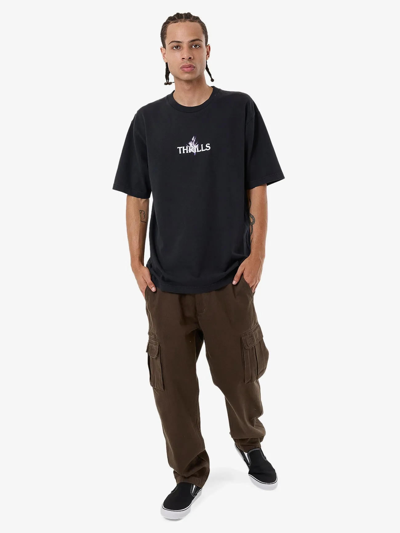 In Bloom Oversize Fit Tee - Twilight Black sold by Thrills product image thumbnail 5