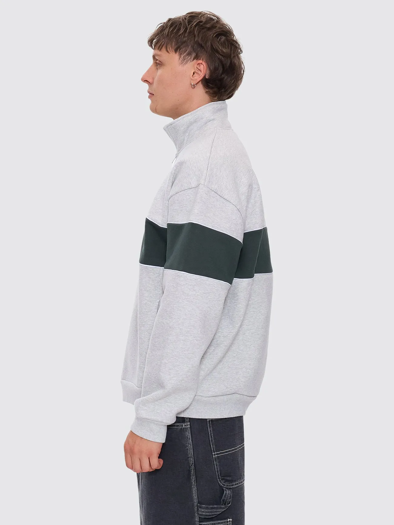 Lifted Spirits Quarter Zip Fleece - Snow Marle sold by Thrills product image thumbnail 4