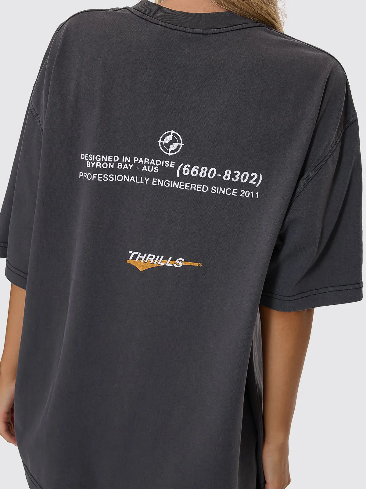 Target Eyes Oversized Tee - Merch Black sold by Thrills product image thumbnail 2