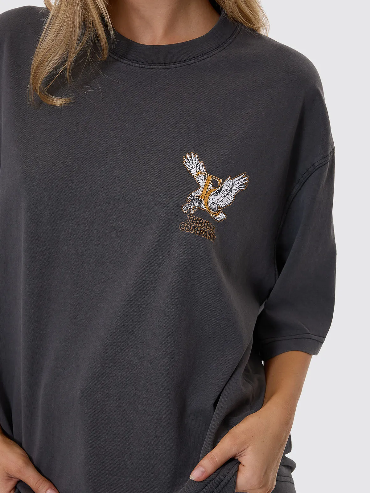 Target Eyes Oversized Tee - Merch Black sold by Thrills product image thumbnail 3