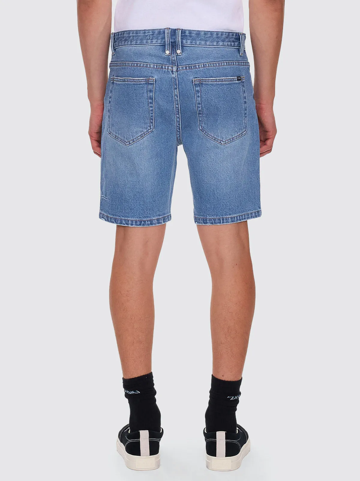 Bones Hemmed Denim Short - Dark Dust Blue sold by Thrills product image thumbnail 4