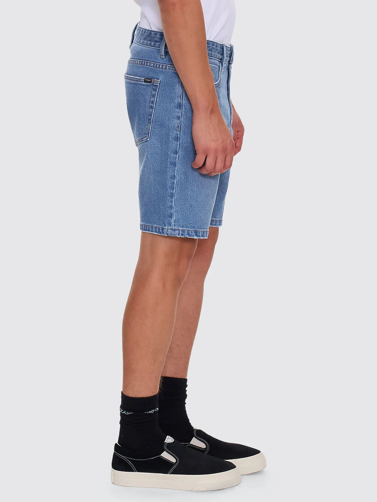 Bones Hemmed Denim Short - Dark Dust Blue sold by Thrills product image thumbnail 5