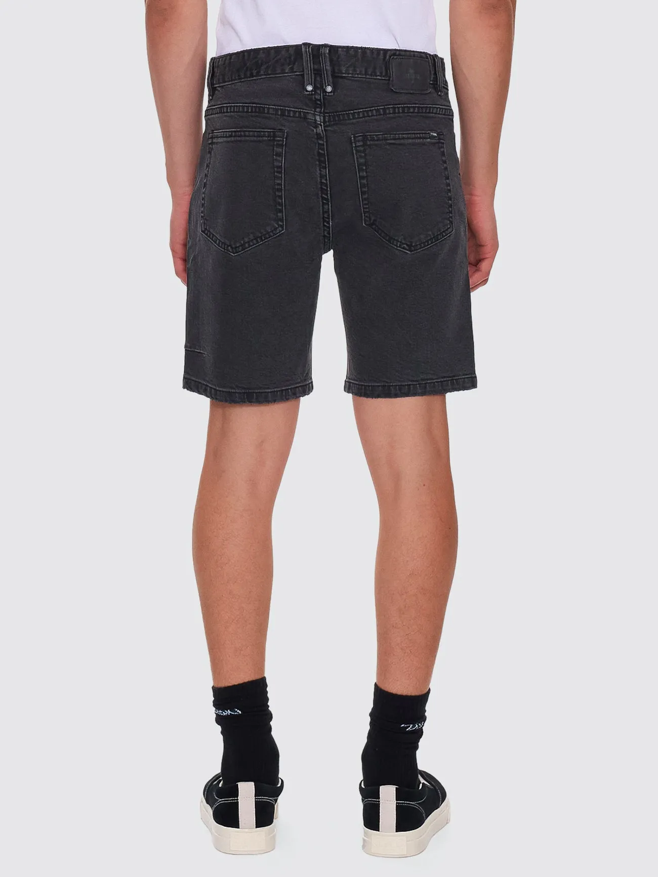 Bones Hemmed Denim Short - Ash Black sold by Thrills product image thumbnail 4