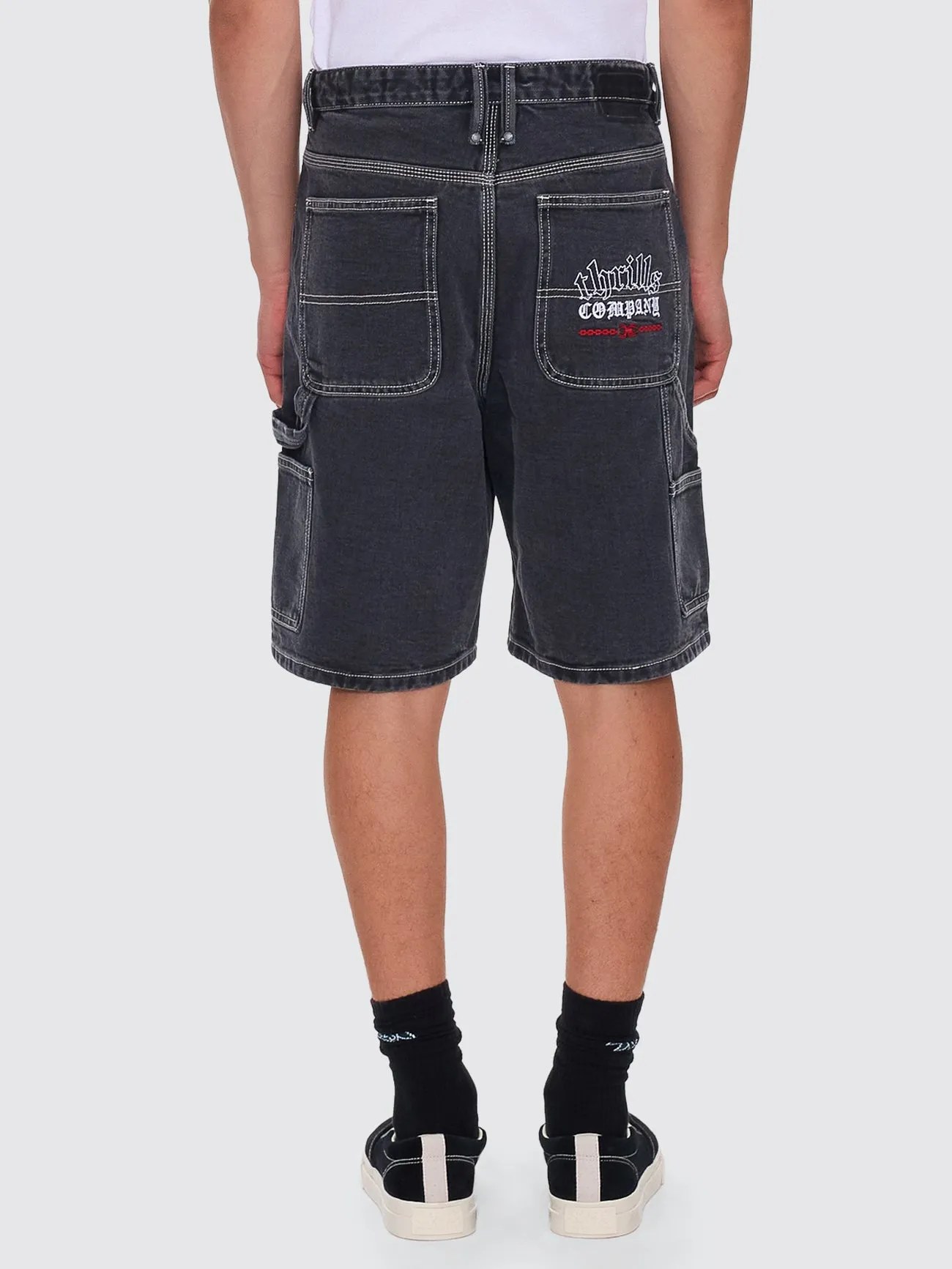 Bitten Twice Biggest Slacker Carpenter Short - Faded Black sold by Thrills product image thumbnail 4