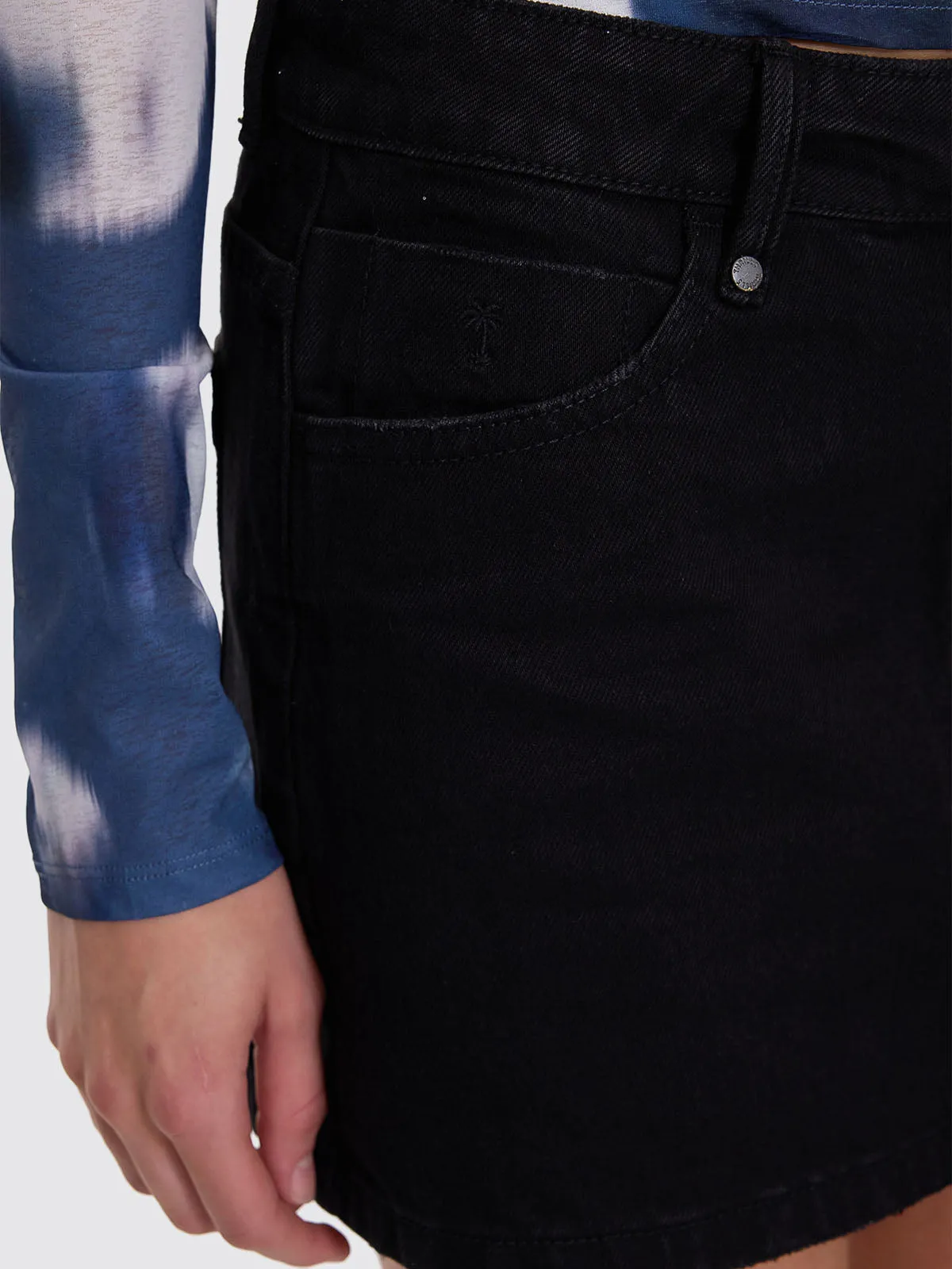 Sophie Skirt - Black Rinse sold by Thrills product image thumbnail 4