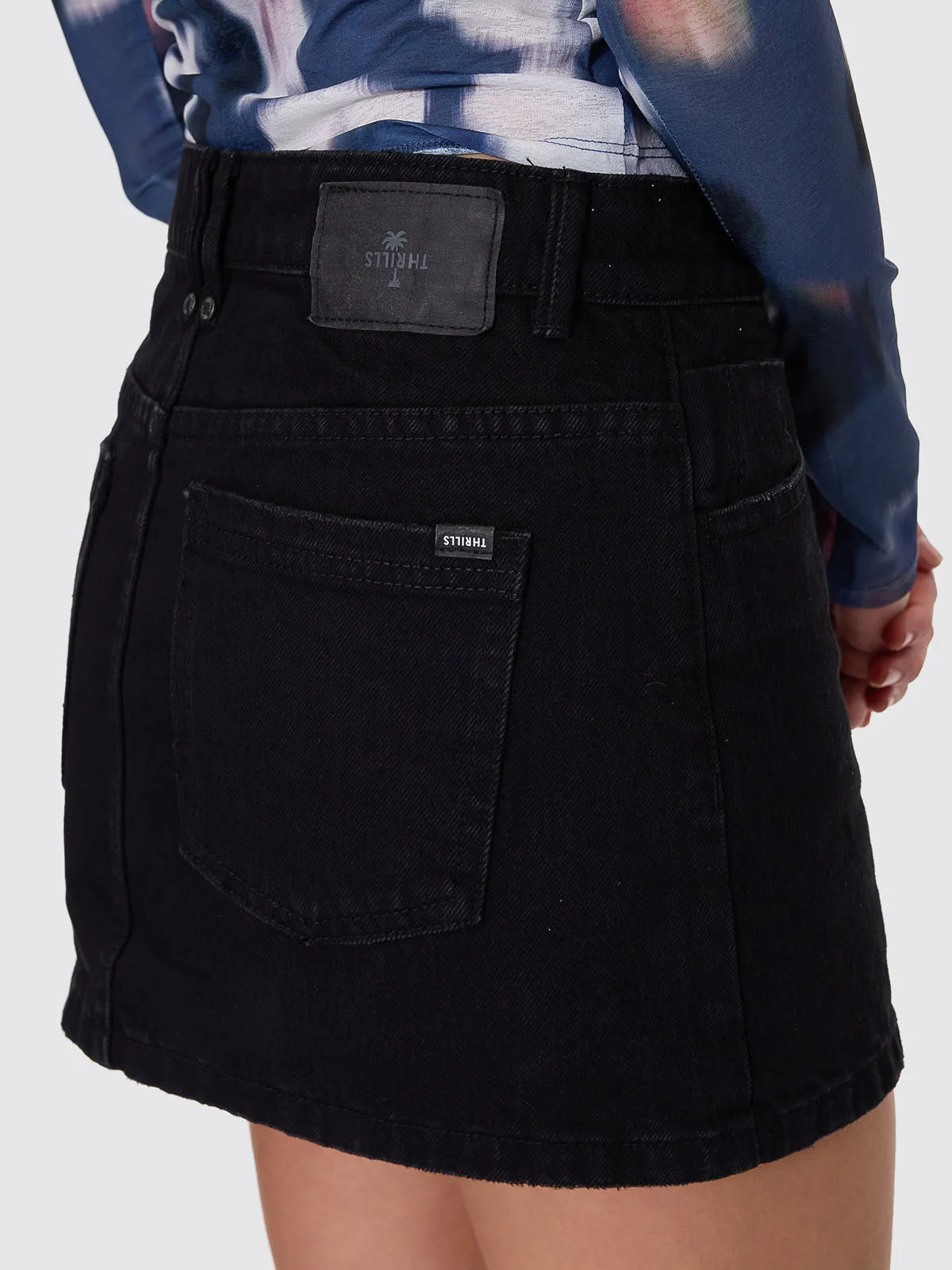 Sophie Skirt - Black Rinse sold by Thrills product image thumbnail 2