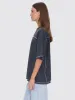 Compact Oversize Panel Tee - Ebony sold by Thrills
