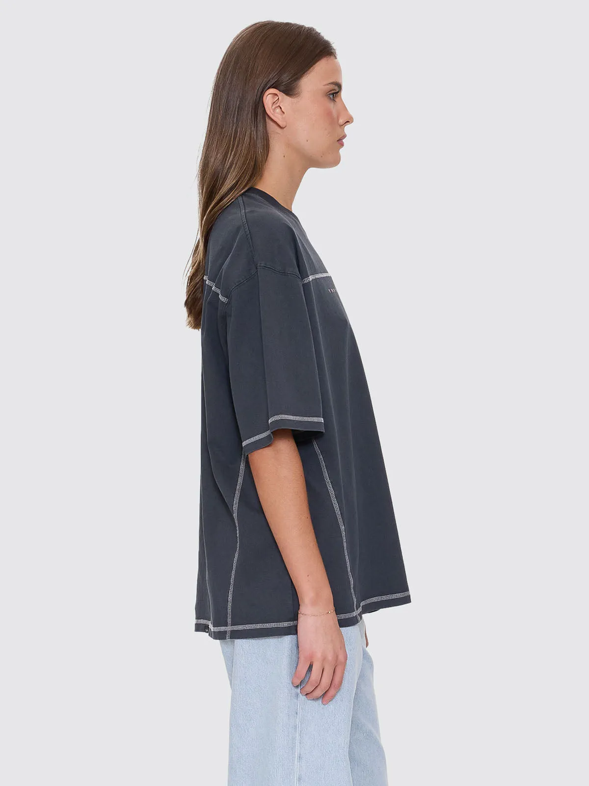 Compact Oversize Panel Tee - Ebony sold by Thrills product image thumbnail 4