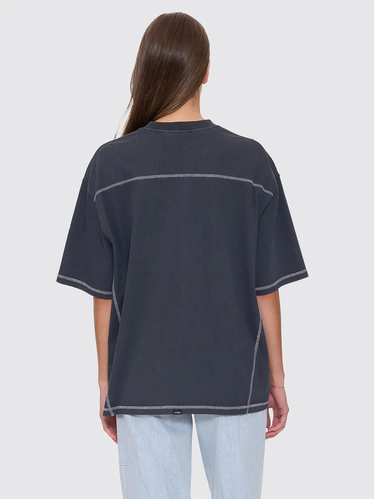Compact Oversize Panel Tee - Ebony sold by Thrills product image thumbnail 3