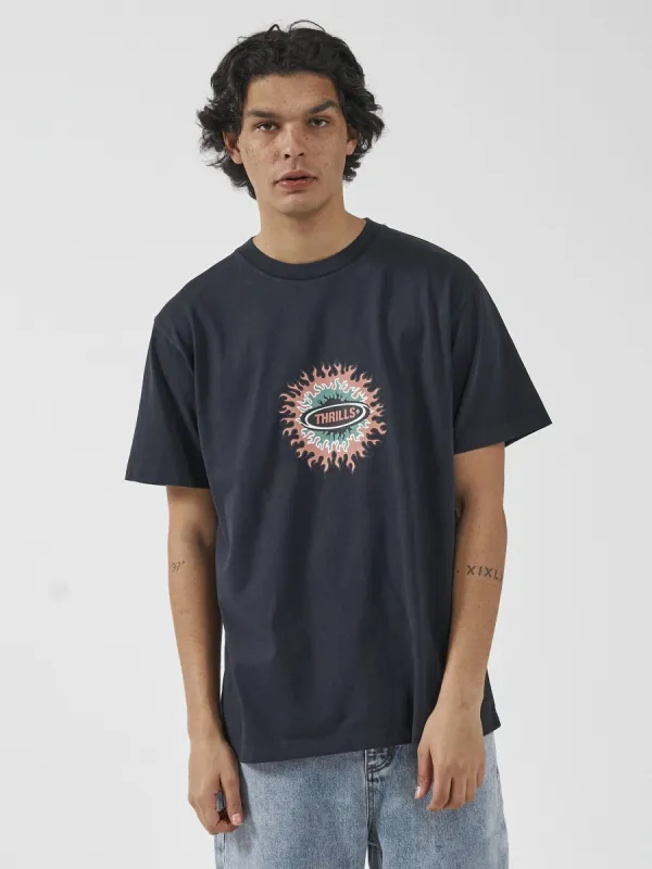 Initiation Meltdown Merch Fit Tee - Dark Navy sold by Thrills