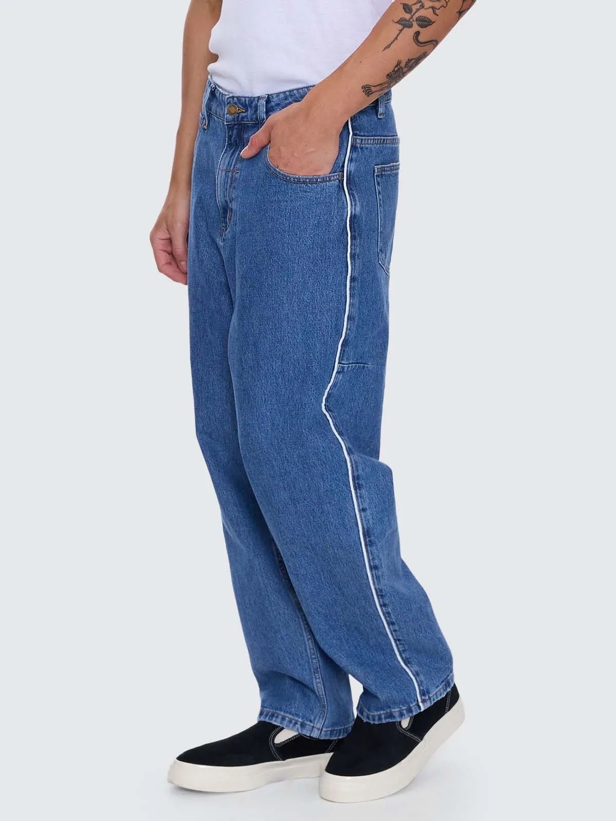 Victory League Big Slacker Denim Jean - Eternal Mid Blue sold by Thrills product image thumbnail 2