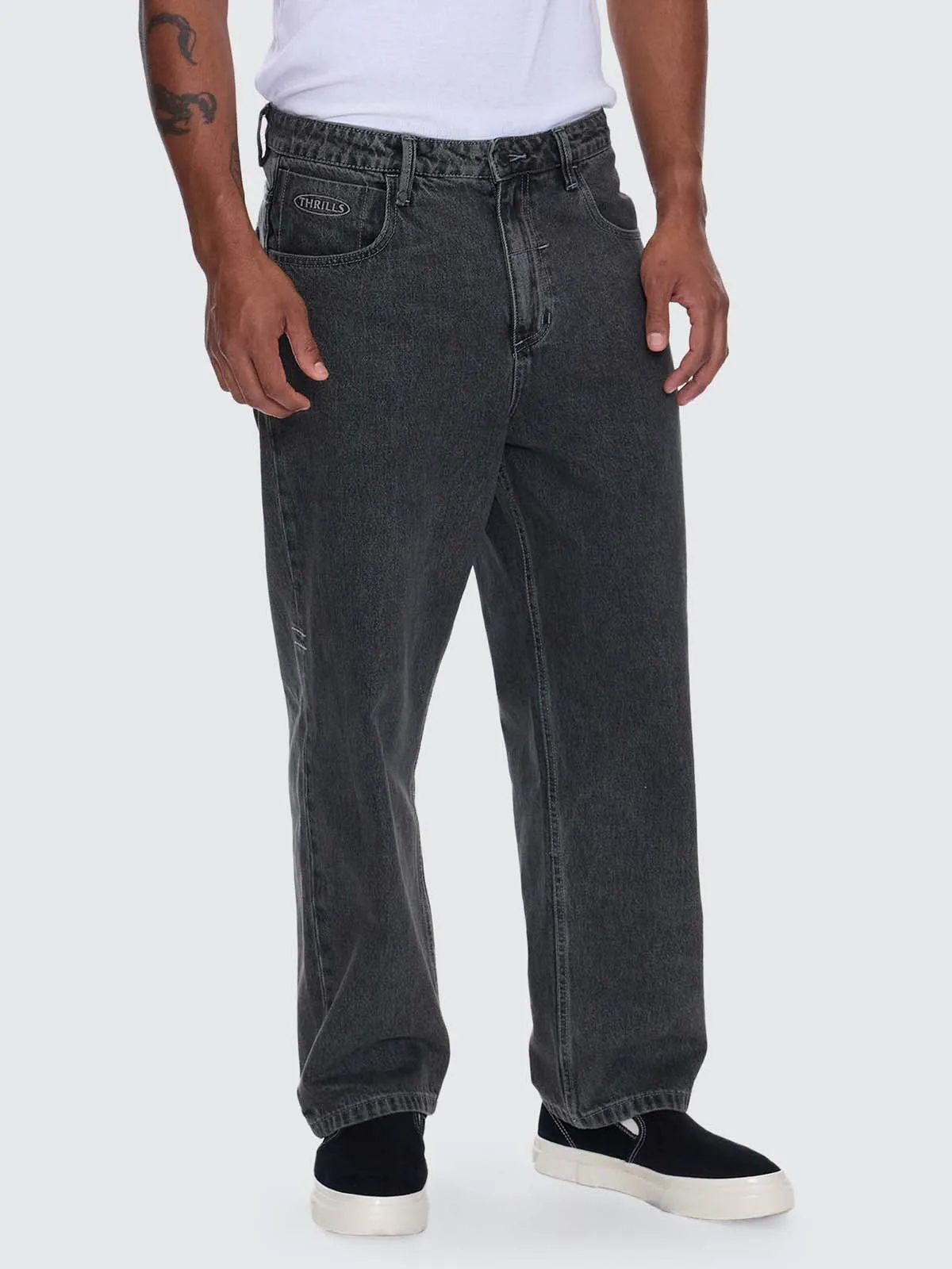 Nightshade Big Slacker Denim Jean - Seaglass Black Overdye sold by Thrills product image thumbnail 5