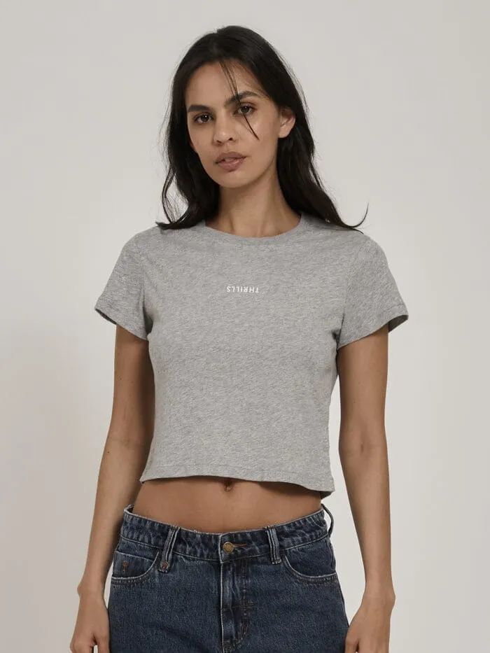 Minimal Thrills Mini Tee - Grey Marle sold by Thrills