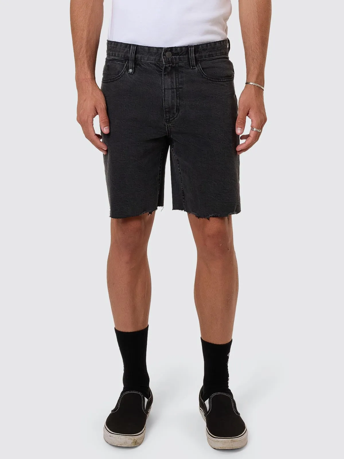 Bones Denim Short - Ash Black sold by Thrills product image thumbnail 4