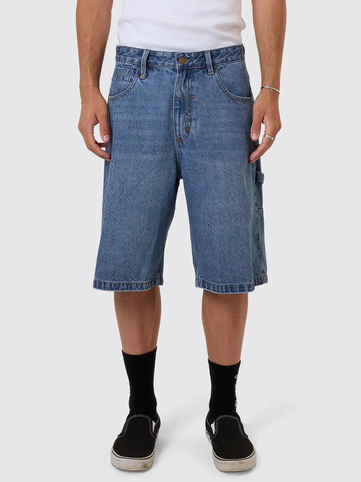 Big Slacker Denim Short - Stoned Blues sold by Thrills product image thumbnail 4