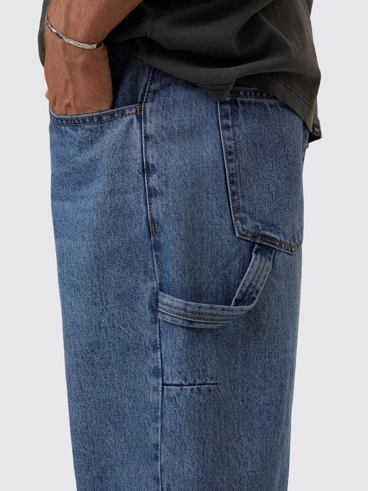 Big Slacker Denim Short - Stoned Blues sold by Thrills product image thumbnail 5