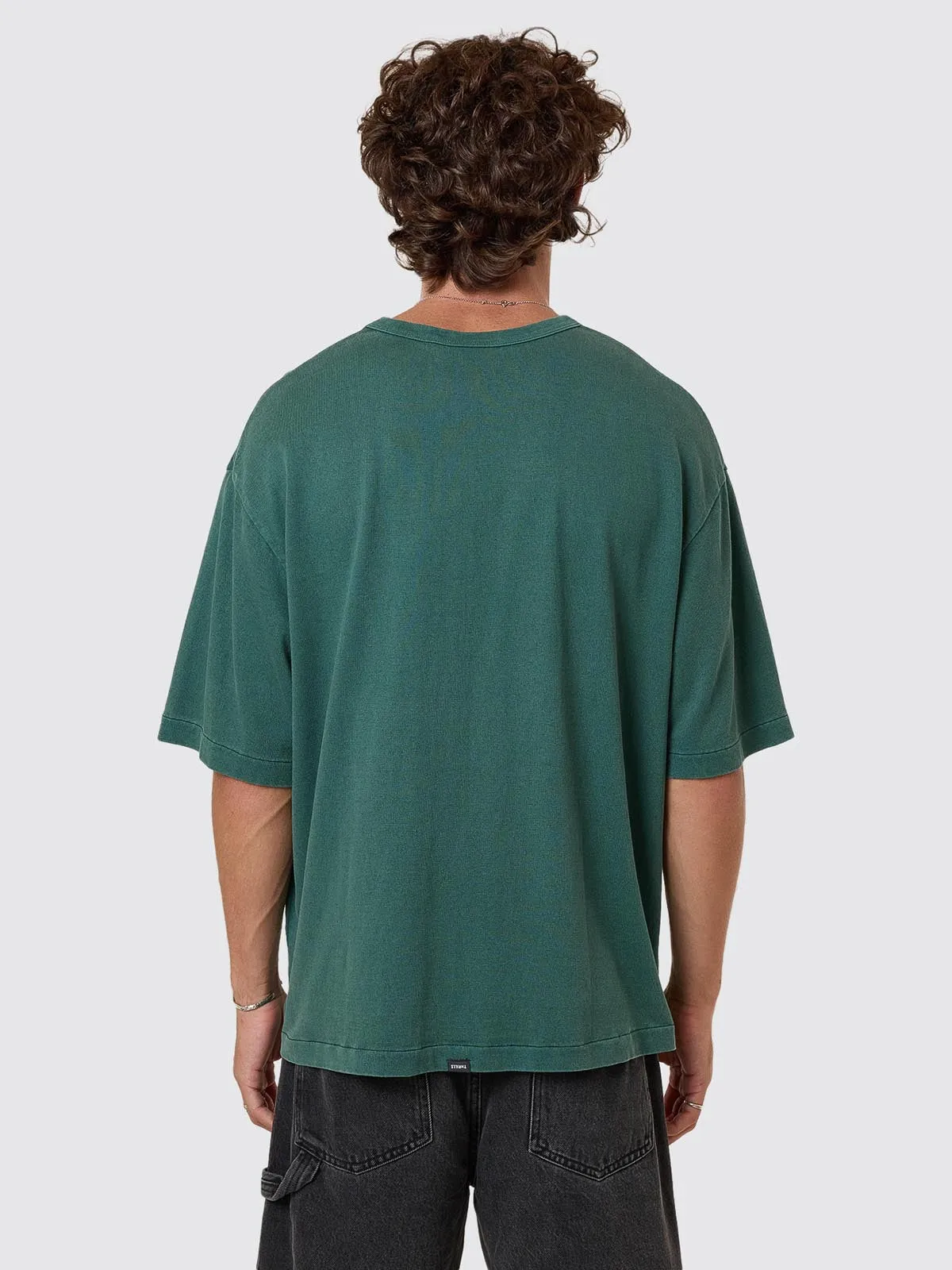 Hemp Thrills Box Fit Cropped Tee - Sea Pine sold by Thrills product image thumbnail 5