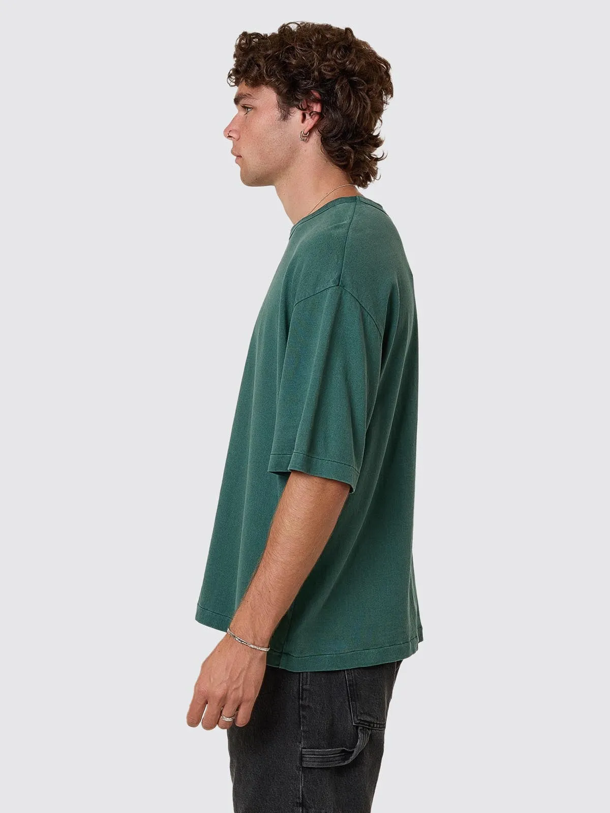 Hemp Thrills Box Fit Cropped Tee - Sea Pine sold by Thrills product image thumbnail 4