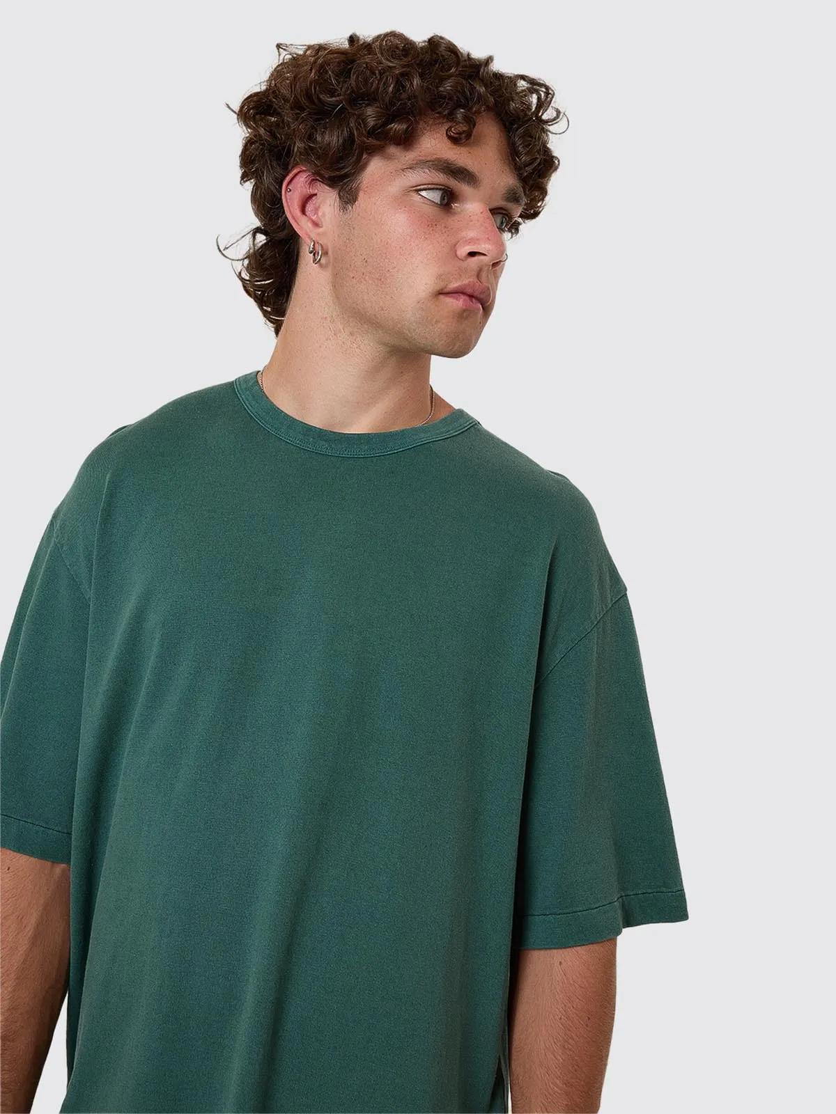 Hemp Thrills Box Fit Cropped Tee - Sea Pine sold by Thrills product image thumbnail 2