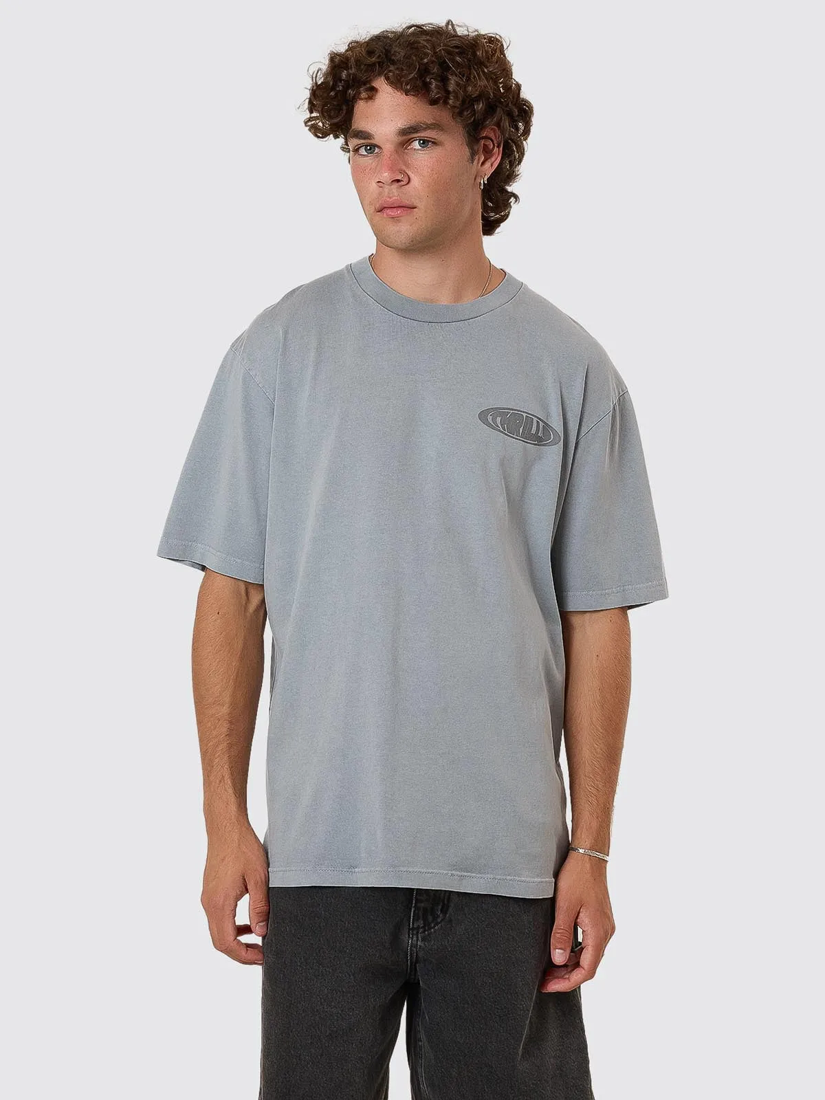 Shadowless Oversize Fit Tee - Smog sold by Thrills product image thumbnail 3
