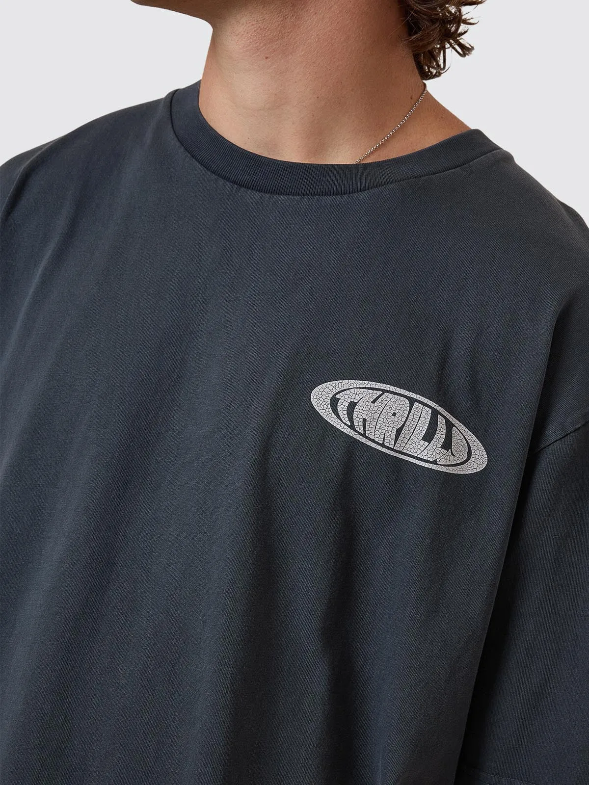 Shadowless Oversize Fit Tee - Ebony sold by Thrills product image thumbnail 4