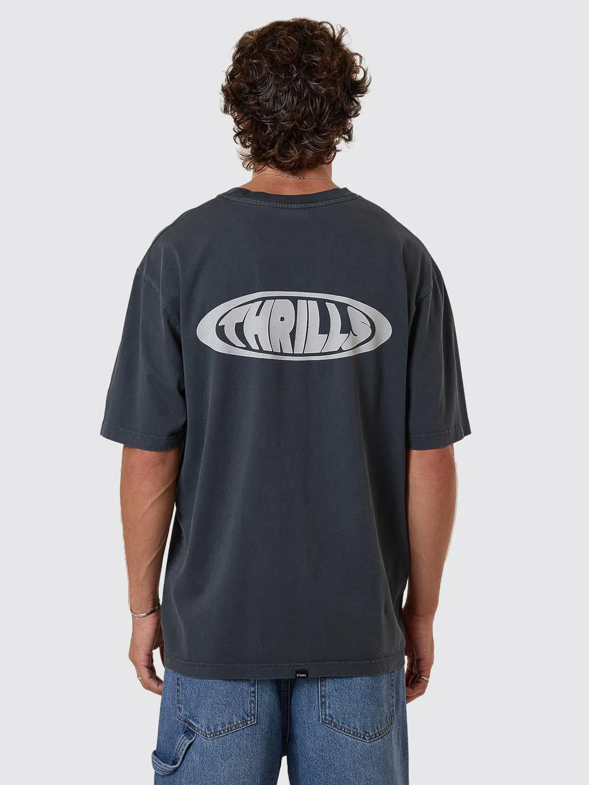 Shadowless Oversize Fit Tee - Ebony sold by Thrills product image thumbnail 2