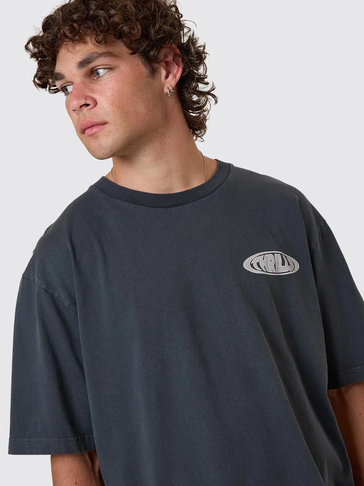 Shadowless Oversize Fit Tee - Ebony sold by Thrills product image thumbnail 3