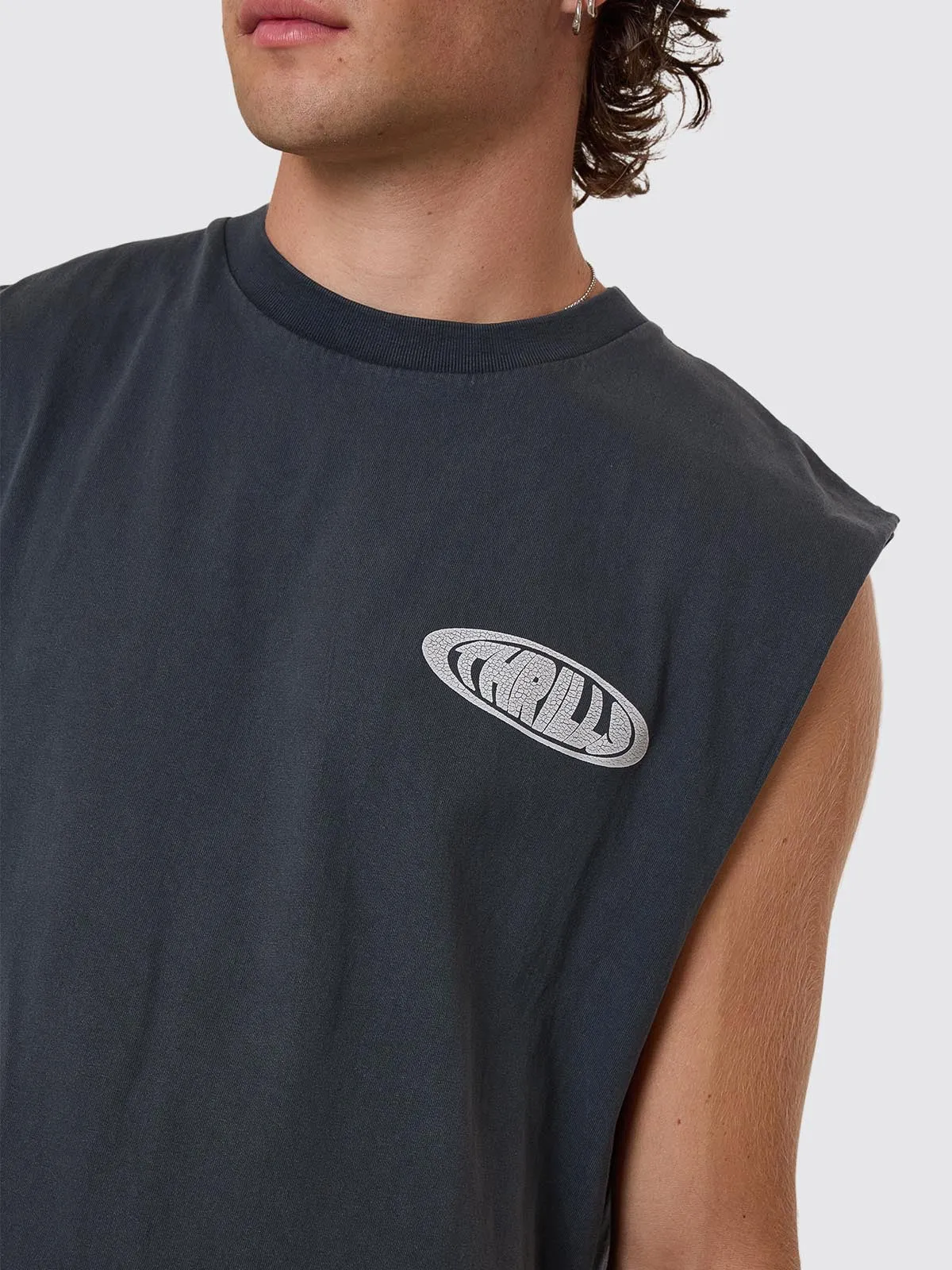 Shadowless Merch Fit Muscle Tee - Ebony sold by Thrills product image thumbnail 3