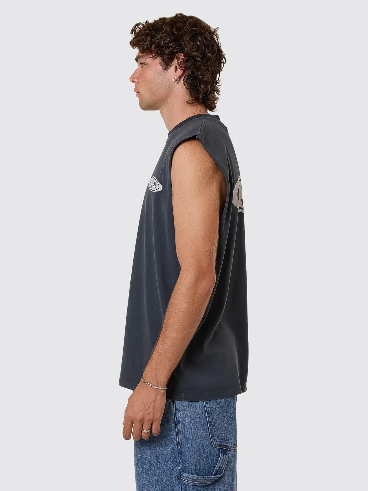 Shadowless Merch Fit Muscle Tee - Ebony sold by Thrills product image thumbnail 5