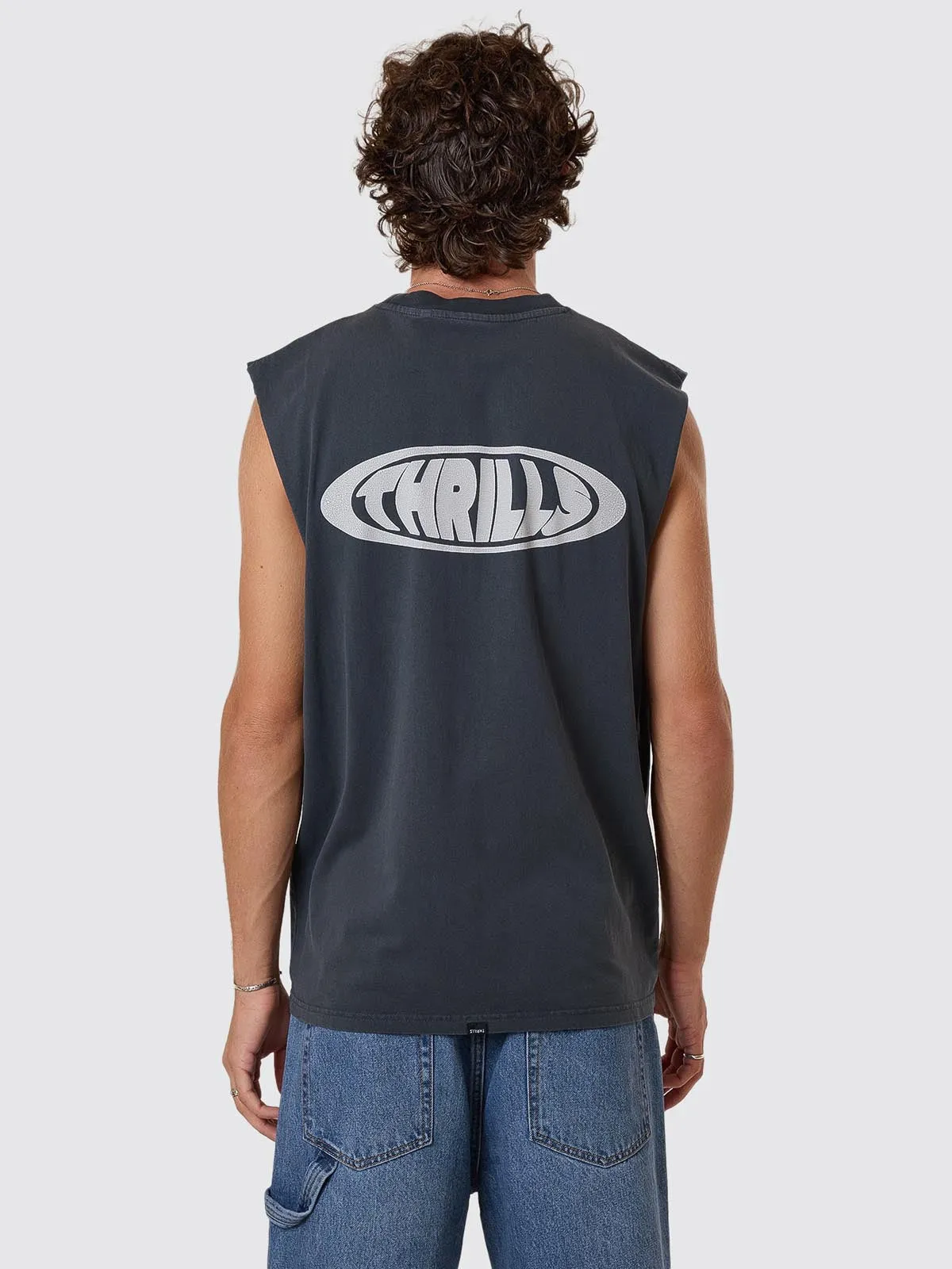 Shadowless Merch Fit Muscle Tee - Ebony sold by Thrills product image thumbnail 2