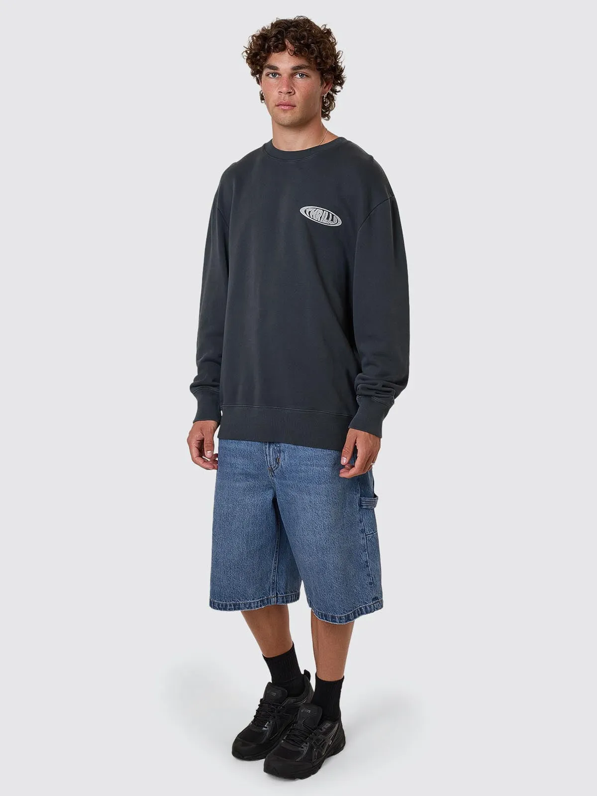 Shadowless Oversize Crew - Ebony sold by Thrills product image thumbnail 3