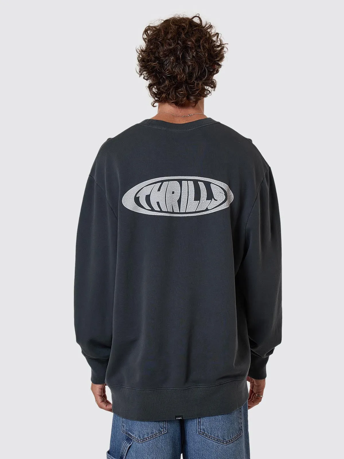 Shadowless Oversize Crew - Ebony sold by Thrills product image thumbnail 2