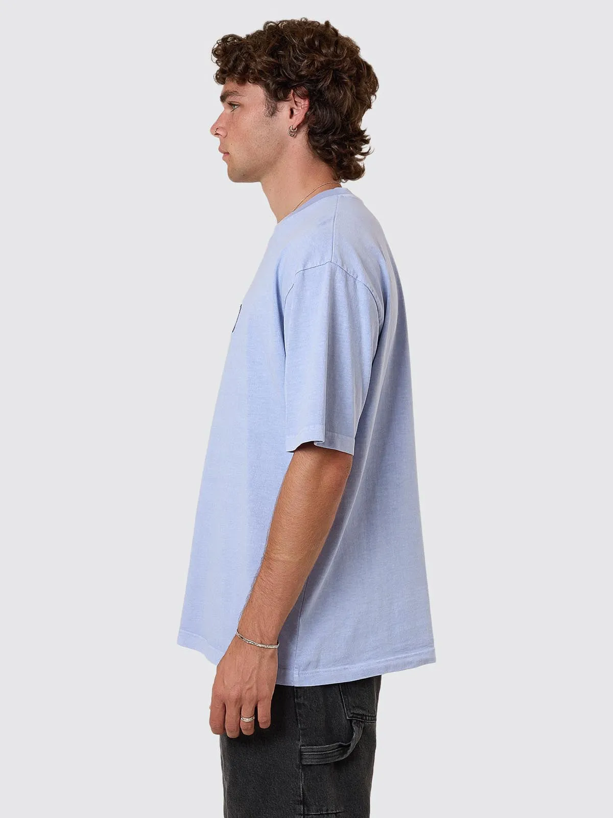 Pit Stop Oversize Fit Tee - Cornflower Blue sold by Thrills product image thumbnail 5