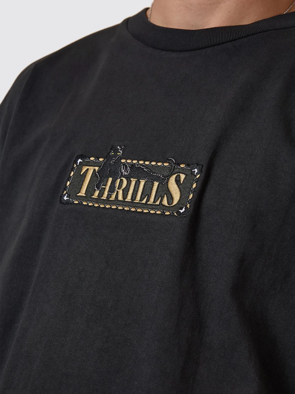 Pit Stop Oversize Fit Tee - Pirate Black sold by Thrills product image thumbnail 2