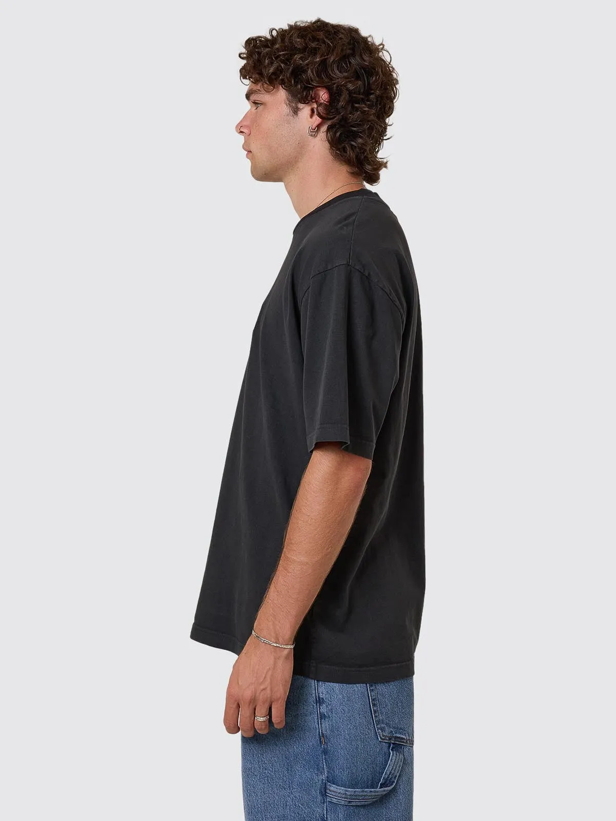 Pit Stop Oversize Fit Tee - Pirate Black sold by Thrills product image thumbnail 5