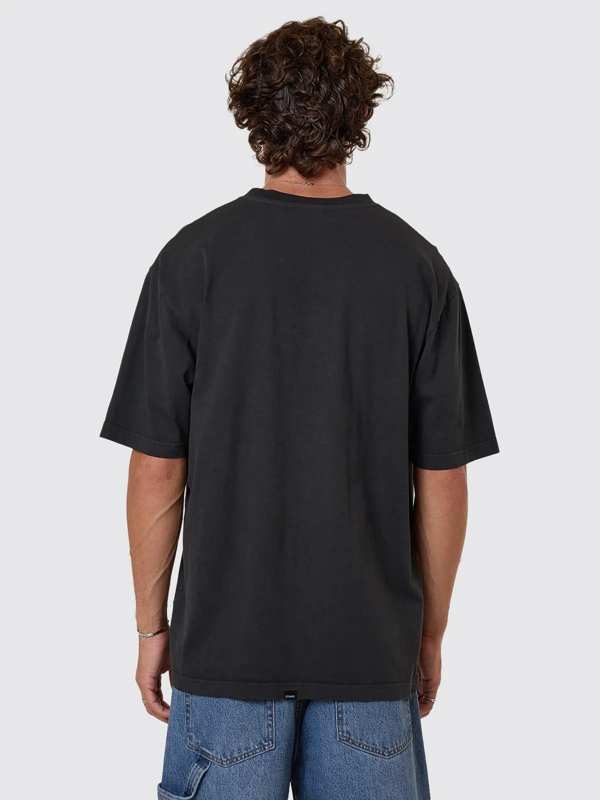 Pit Stop Oversize Fit Tee - Pirate Black sold by Thrills product image thumbnail 3