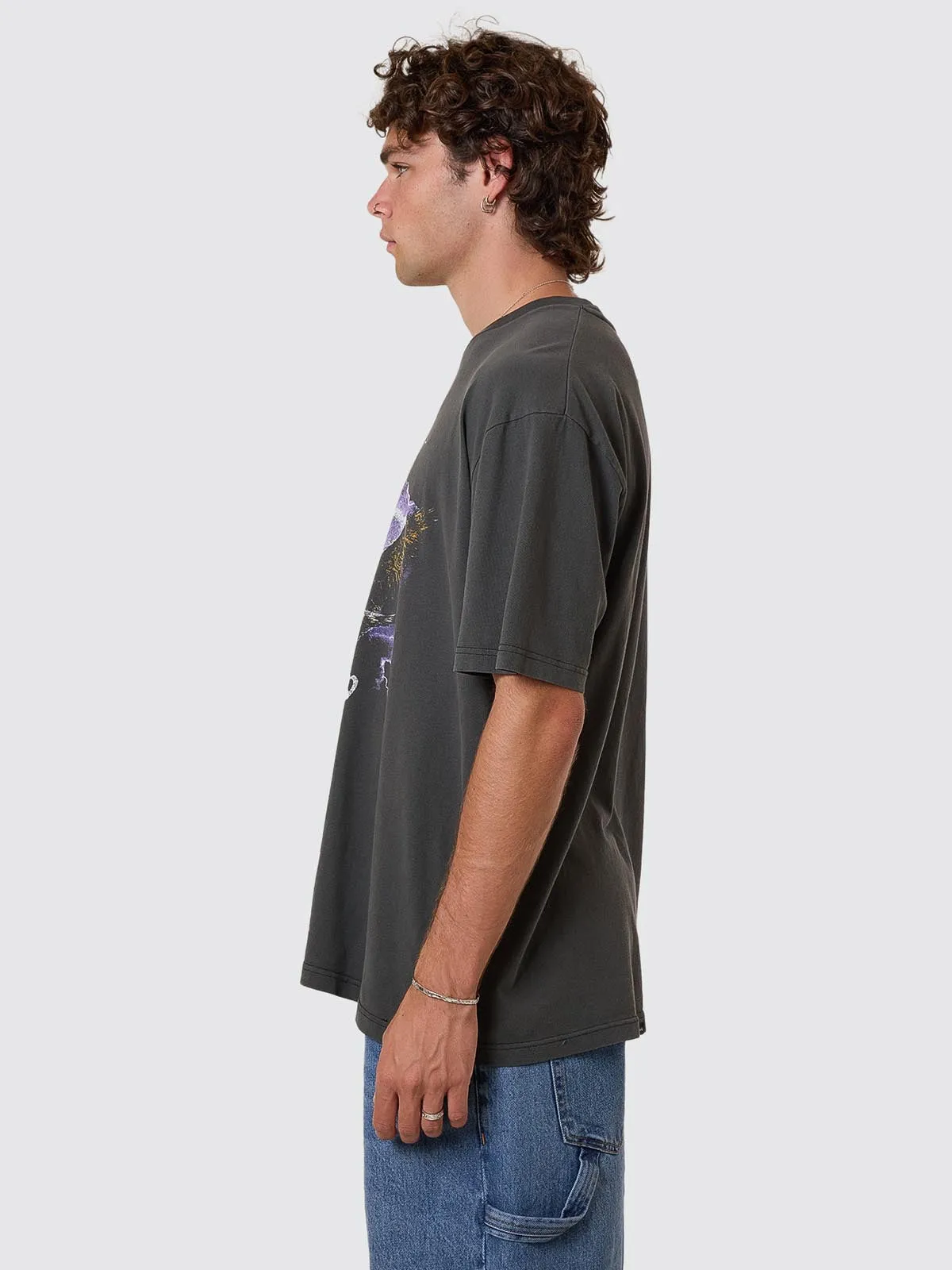 Flight Risk Oversize Fit Tee - Merch Black sold by Thrills product image thumbnail 3