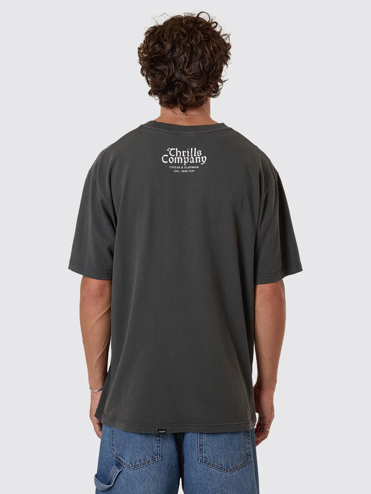 Flight Risk Oversize Fit Tee - Merch Black sold by Thrills product image thumbnail 4