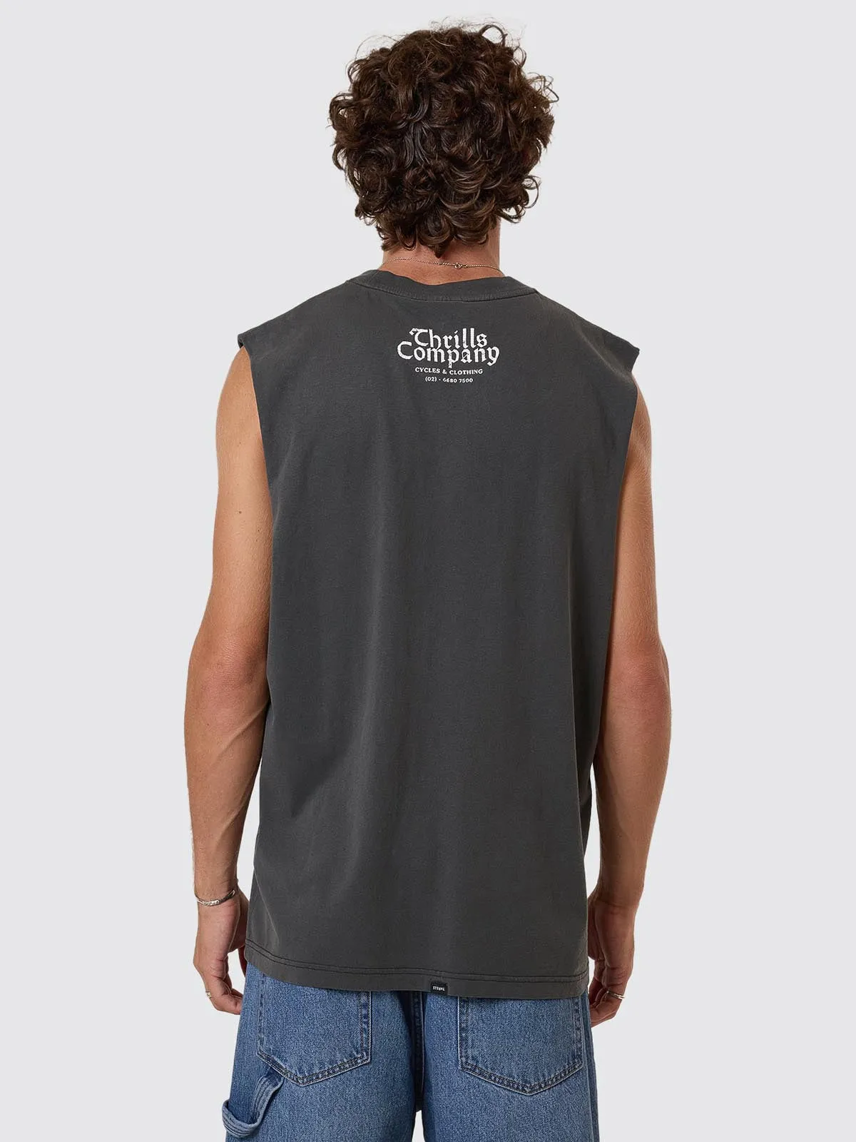 Flight Risk Merch Fit Muscle Tee - Merch Black sold by Thrills product image thumbnail 4