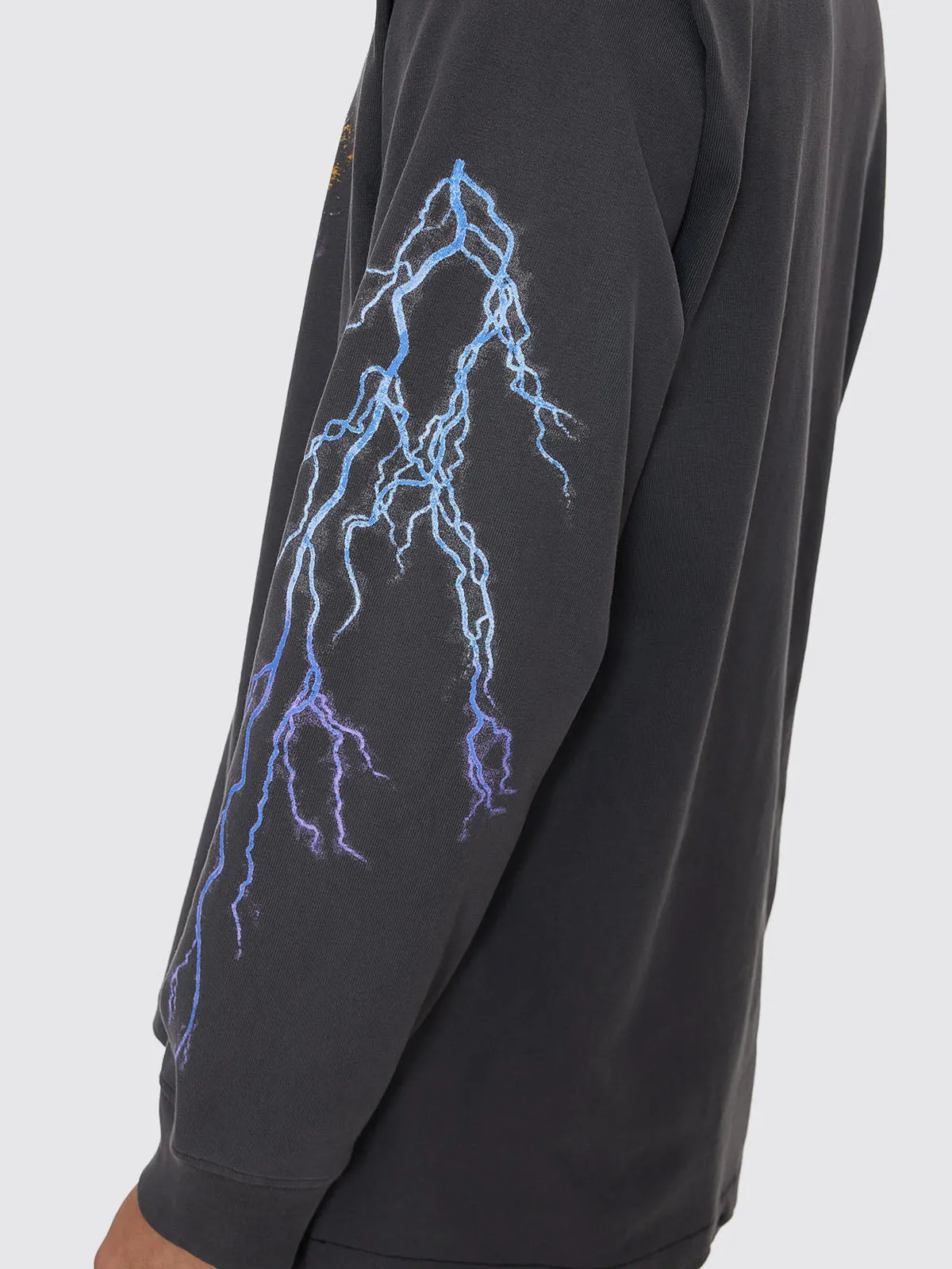 Flight Risk Oversize Fit Long Sleeve Tee - Merch Black sold by Thrills product image thumbnail 5