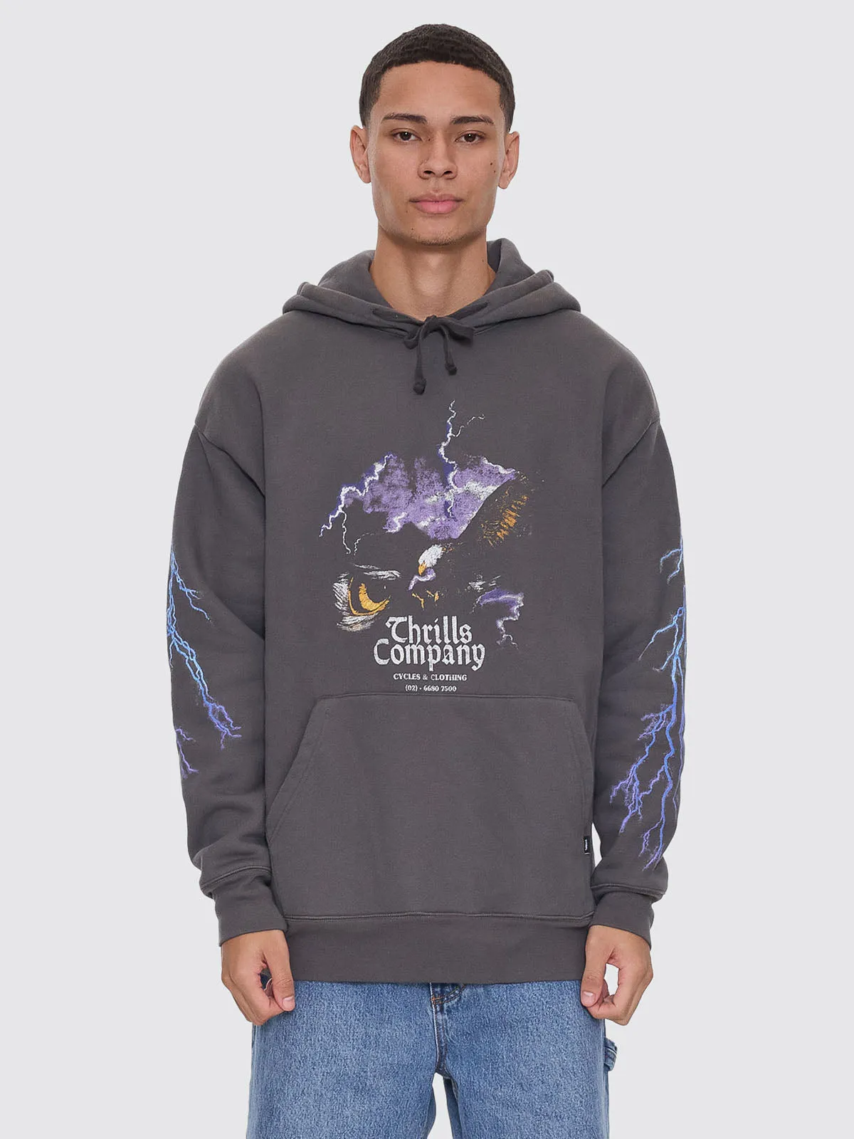 Flight Risk Slouch Pull On Hood - Merch Black sold by Thrills